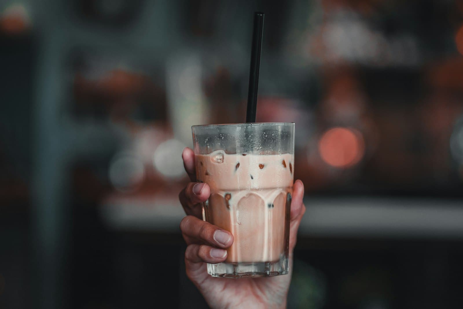 Iced coffee in a glass